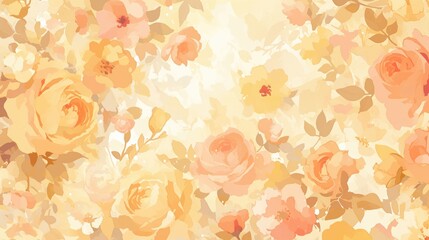 Wall Mural - a beautiful floral background without any visible seams