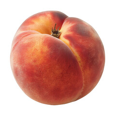 Close-up image of a fresh, ripe peach with a vibrant red and yellow skin, perfect for culinary and nutritional use.