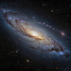 Wall Mural - Starry Night in the Milky Way Galaxy,Space,generative God creatio