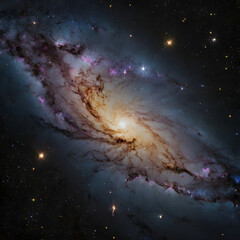 Wall Mural - Starry Night in the Milky Way Galaxy,Space,generative God creatio