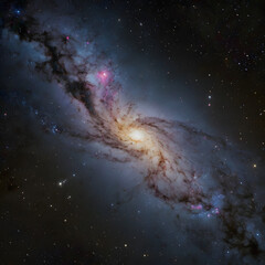 Wall Mural - Starry Night in the Milky Way Galaxy,Space,generative God creatio