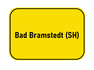 Sticker - range town entrance sign Germany Bad Bramstedt SH Germany