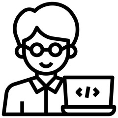 PROGRAMMER,coding,man,profession,jobs.svg