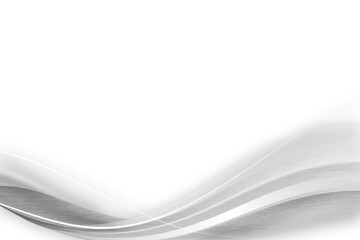 Wall Mural - gray curve frame template design element