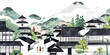 © mamio - 富士山の見える温泉街-1