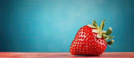 Wall Mural - strawberry Fresh from the farm. Creative banner. Copyspace image