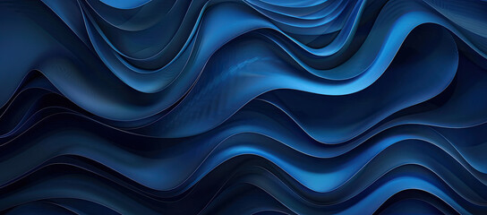 Deep Blue Abstract Wave Texture