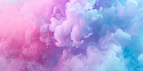 Wall Mural - Colorful pastel soft pink blue and purple colour flow background