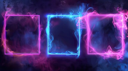 Wall Mural - Neon style background