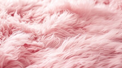 Canvas Print - Soft pink fur in the background