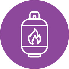 Sticker - Gas line circle icon