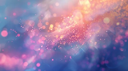 Poster - A dreamy abstract background with a blend of soft colors and bokeh light effects.