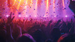 © Sonya - Concert crowd with colorful stage lights and confetti