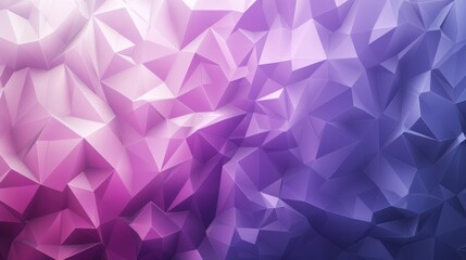 Aufkleber - A geometric abstract background with overlapping triangles in various shades of purple and pink.