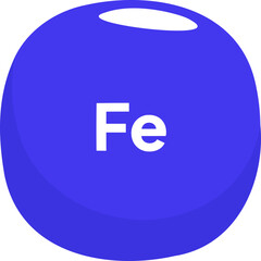 vitamin molecule Fe icon