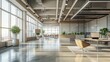 © Aeman - sleek, modern office space with an open floor plan, ergonomic furniture, and large windows providing ample natural light