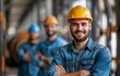 © David - Group of construction workers in safety helmets
