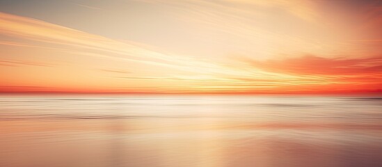 Wall Mural - blurred abstract beach and sunset photography. Creative banner. Copyspace image
