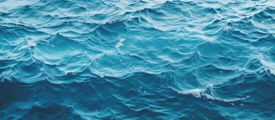 Leinwandbilder - blue texture of the sea. Creative banner. Copyspace image
