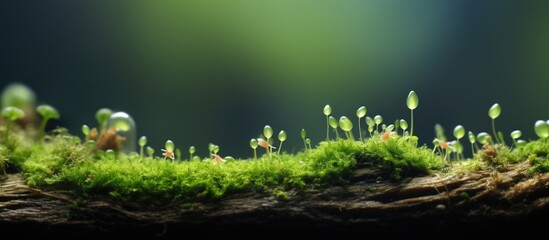 Wall Mural - micro nature photos for wallpaer. Creative banner. Copyspace image