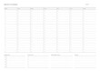 © Tuesday04 - A weekly plan design template in a modern, simple, and minimalist style. Note, scheduler, diary, calendar, planner document template illustration.