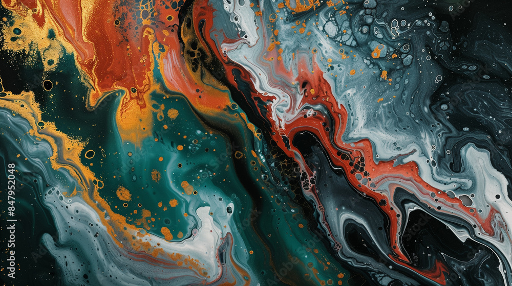 Marble Color Pattern Complementing Patterns A fascinating play of colors and shapes that resemble natural marble ...
