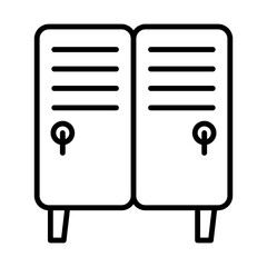 Sticker - Locker line icon