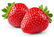 © Tim UR - Strawberry isolated png. Strawberry on transparent background. PNG format. Two strawberries with no background. Full depth of field.