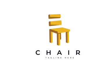 Wall Mural - chair vector logo icon design 