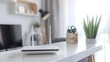 © AS Studio - a high-speed router placed on a clean, minimalist desk, with stylish modern home decor elements, highlighting the theme of secure online communication