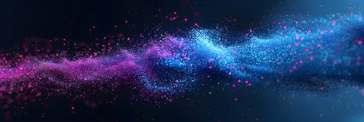 Abstract background of fiber technology lights