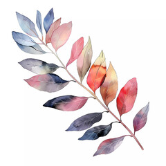 Wall Mural - Eucalyptus Watercolor Green Leaf.