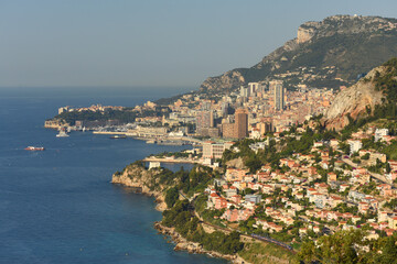 Wall Mural - Monaco and Roquebrune-Cap-Martin, Cote d'Azur of French Riviera.