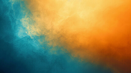 Wall Mural - Orange and Azure gradient background. PowerPoint and Business background