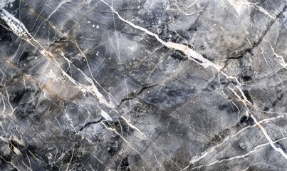 Wall Mural - Bardiglio marble wall, gray with white veins, marble texture