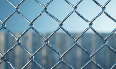 Chain-link fence, abstract background