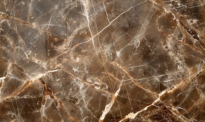 Wall Mural - Emperador marble wall, brown with white veins