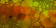 © Lura Gomez - fondo de formas circulares de diferentes tamaños y tonalidades de amarillos y naranjas