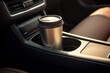 © CStock - close-up inside the car cup holder for drinks,