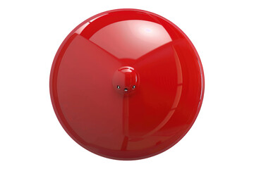 Wall Mural - Red button isolated on transparent background