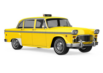 Canvas Print - Vintage Taxi Isolated