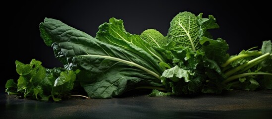 Poster - green vegetable. Creative banner. Copyspace image