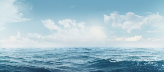 Poster - sweeping view of the sea. Creative banner. Copyspace image