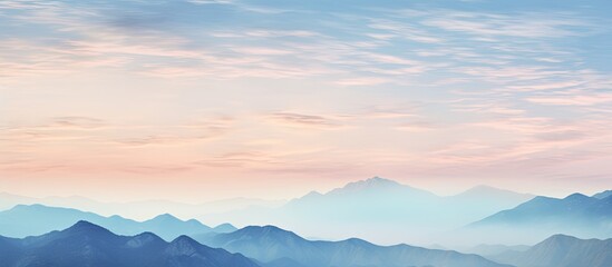 Wall Mural - sunset over the rocky mountains. Creative banner. Copyspace image