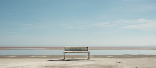 Poster - view of the german wadden sea. Creative banner. Copyspace image