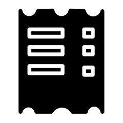 Poster - Bill Invoice Receipt Glyph Icon