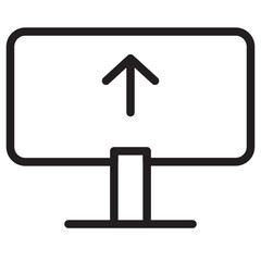 Poster - Business Click Computer Line Icon