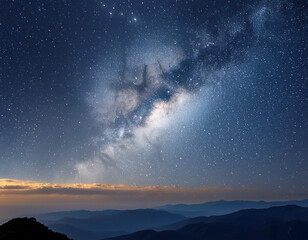 Wall Mural - deep sky galaxies background, ai generated image