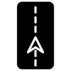 Wall Mural - Arrow Direction Gps Glyph Icon