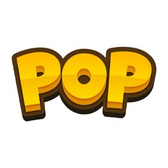 Sticker - 3D POP text poster art